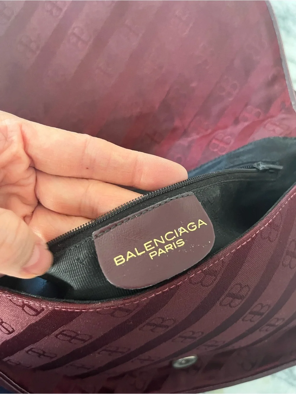 Balenciaga vintage burgundy